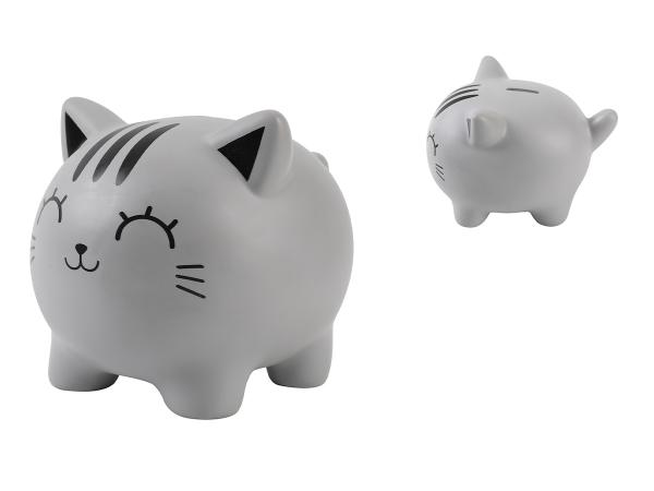 I-total sparkasse 18x15x15.5cm xl2501 cat grey - I-total-xl2501-8059037071103