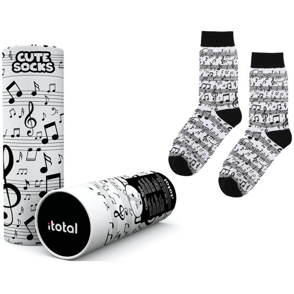 I-total socken, musik xl2828 weiss - I-total-xl2828-8059037079406