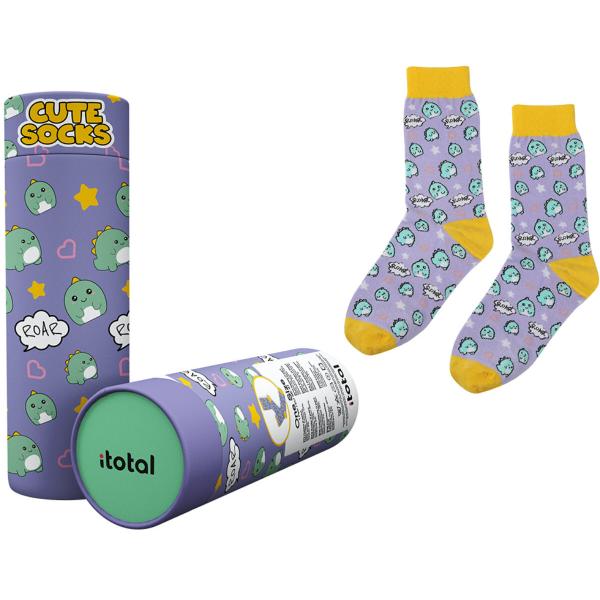 I-total socken, hello dino xl2830 violett - I-total-xl2830-8059037079420