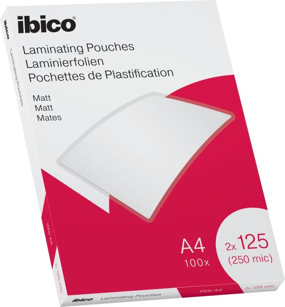 IBICO Laminiertasche A4 627323 matt, 125my 100 Stk