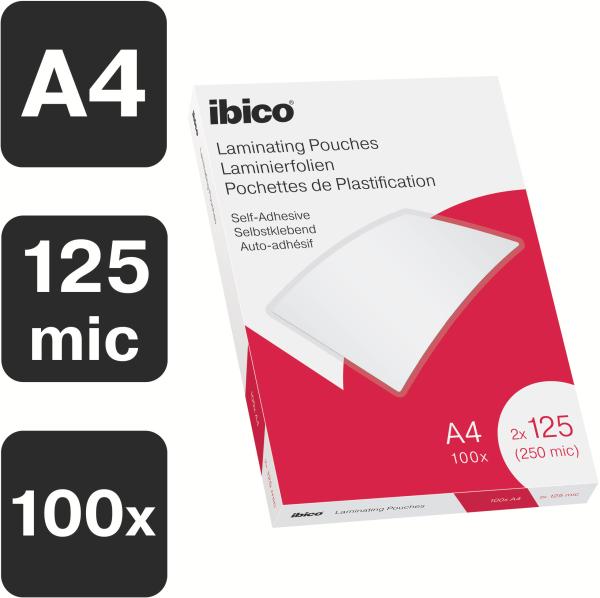 Ibico laminiertasche a4 627325 glanz, 125my selbstkl. 100 stk - Ibico-627325-4049793066004-02.jpg