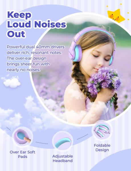 Iclever headphones kids bt led c03-1702n-11 74/85/94 db, 55h purple - Iclever-c03-1702n-11-6934911798395-06.jpg