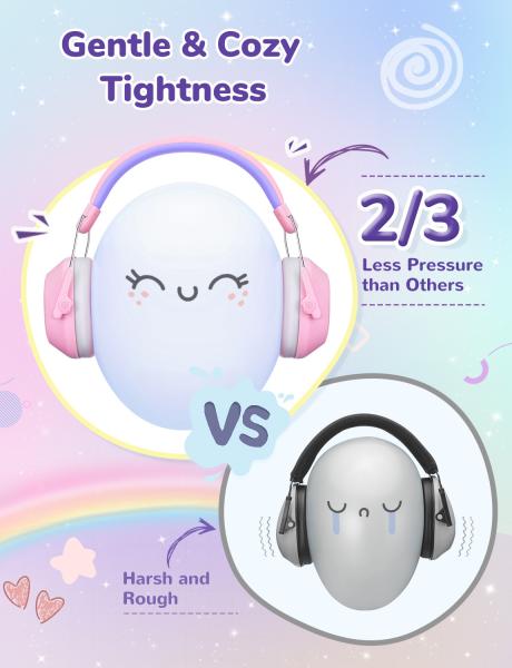 Iclever ic-em01 ear muffs for kids c06-2301n-08 29db nrr noise reduc. pony - Iclever-c06-2301n-08-6934911796544-04.jpg