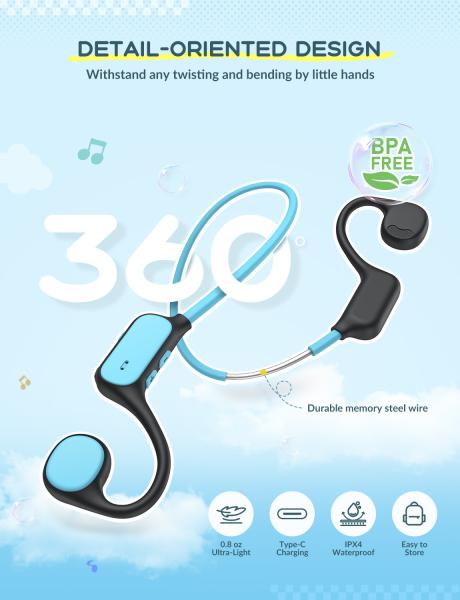 Iclever air conduction headphones bt ows01 74/85 db, blue/black - Iclever-ows01-6934911798401-04.jpg