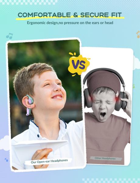 Iclever air conduction headphones bt ows01 74/85 db, purple/green - Iclever-ows01-6934911798418-04.jpg