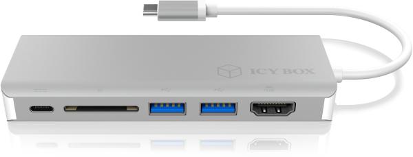 Icy box usb type-c notebook ib-dk4034-cp dockingstation silver/white - Icy-box-ib-dk4034-cp-4250078165521-03.jpg