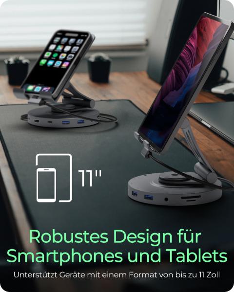 Icy box swivel stand & dockingstation ib-th100-dk usb-c, hdmi, usb-a, - Icy-box-ib-th100-dk-4250078173762-03.jpg