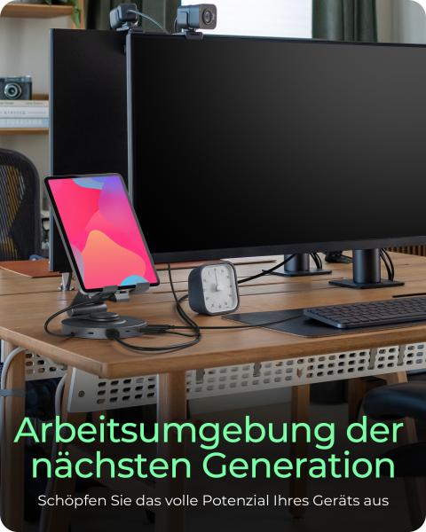 Icy box swivel stand & dockingstation ib-th100-dk usb-c, hdmi, usb-a, - Icy-box-ib-th100-dk-4250078173762-04.jpg