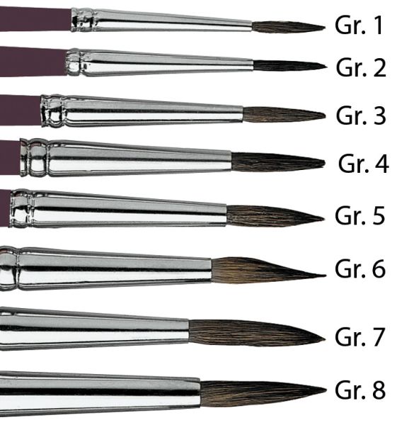 Ingold-biwa schulmalpinsel dieag. 03.12.04 sorte 12, gr.4 braun, lackiert - Ingold-biwa-031204-7612532048479