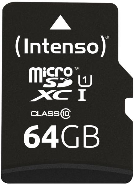 Intenso micro sdxc card premium 64gb 3423490 with adapter, uhs-i - Intenso-3423490-4034303019861-02.jpg