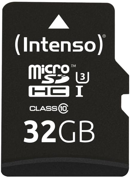 Intenso micro sdhc card pro 32gb 3433480 with adapter, uhs-i - Intenso-3433480-4034303022335-02.jpg