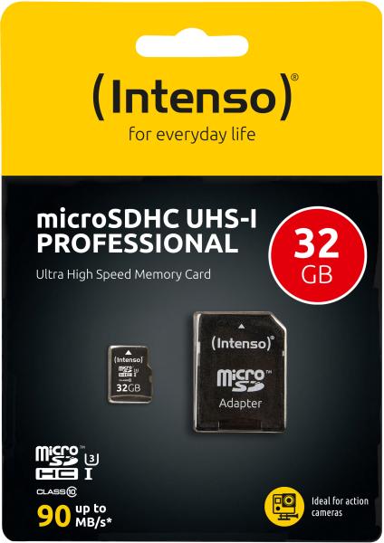 Intenso micro sdhc card pro 32gb 3433480 with adapter, uhs-i - Intenso-3433480-4034303022335-04.jpg