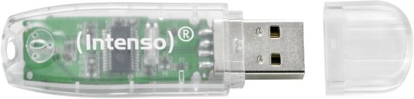 Intenso usb-stick rainbow line 32gb 3502480 usb 2.0 transparent - Intenso-3502480-4034303015245
