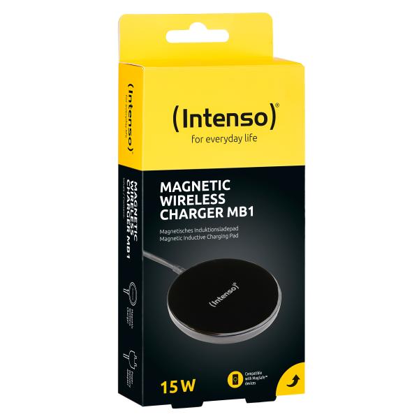 Intenso magnetic wireless charger mb1 7410710 magsafe compatibility black - Intenso-7410710-4034303032648-04.jpg