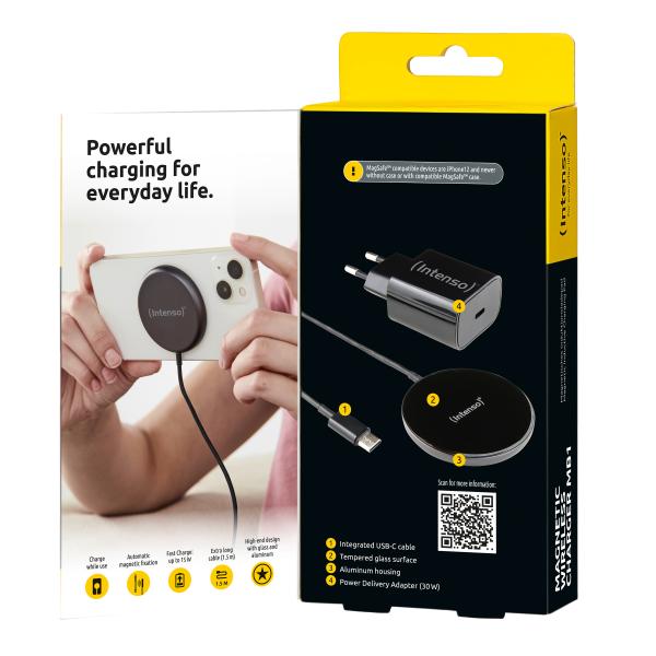 Intenso magnetic wireless charger mb1 7410710 magsafe compatibility black - Intenso-7410710-4034303032648-06.jpg