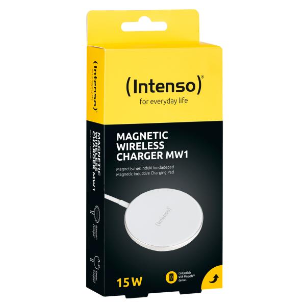 Intenso magnetic wireless charger mw1 7410712 magsafe compatibility white - Intenso-7410712-4034303032679-04.jpg