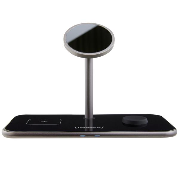 Intenso magnetic wl charg. stand mb13 7410810 magsafe comp., 3 in 1 black - Intenso-7410810-4034303032709