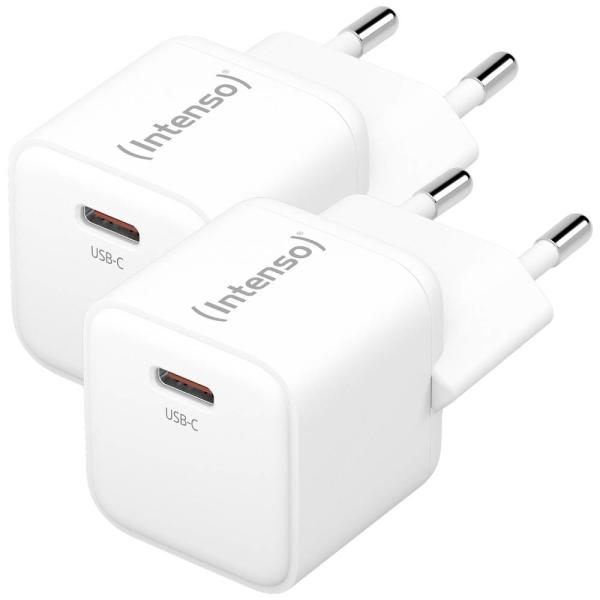 Intenso power charger 30w gan white 7803032 1 x usb-c each double pack - Intenso-7803032-4034303034055