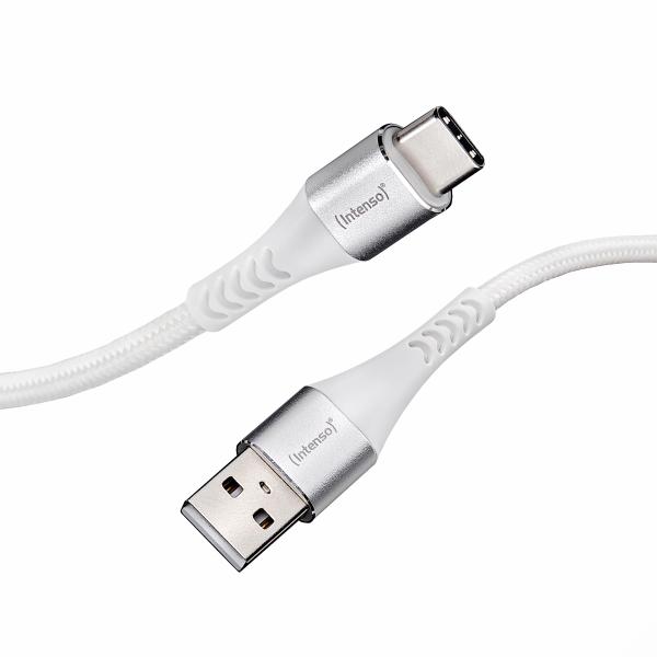 Intenso cable usb-a to usb c 7901102 1.5 m, nylon white - Intenso-7901102-4034303033805