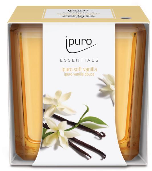 Ipuro duftkerze essentials 051.1207 soft vanilla 125g - Ipuro-0511207-4051281984424
