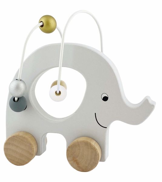 Jabadabado nachzieh elefant c2530 silber, mit abacus 17x6x17cm - Jabadabado-c2530-7332599025304