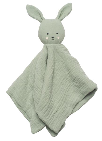 Jabadabado schmusedecke hase 39x39cm k114 grün - Jabadabado-k114-7332599011147