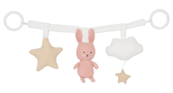 Jabadabado kinderwagenkette hase 49cm k122 rosa - Jabadabado-k122-7332599011222