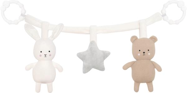 Jabadabado kinderwagenkette teddy/hase n0143 45cm - Jabadabado-n0143-7350018361154