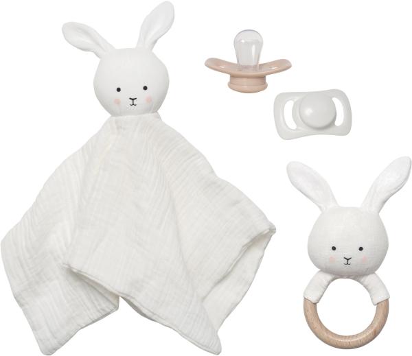 Jabadabado geschenkset kuschelhase s1023 weiss 4-teilig - Jabadabado-s1023-7332599010232