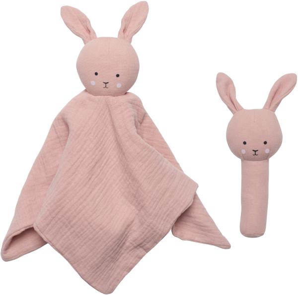 Jabadabado geschenkset rassel hase s1025 pink 2-teilig - Jabadabado-s1025-7332599010256