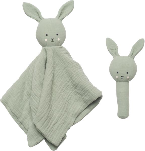 Jabadabado geschenkset rassel hase s1026 grün 2-teilig - Jabadabado-s1026-7332599010263