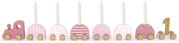 Jabadabado zug mit kerzen t266 pink, zahlen 0-9 - Jabadabado-t266-7332599002664