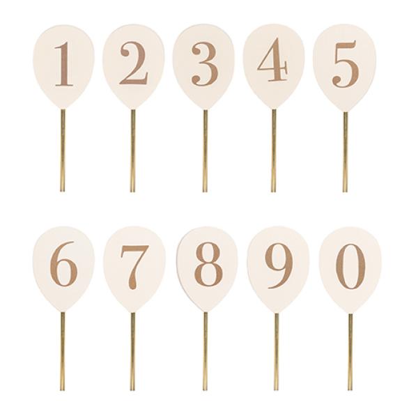 Jabadabado zahlenballons 4.3x1x11.3cm t303 0-9, holz - Jabadabado-t303-7332599003036