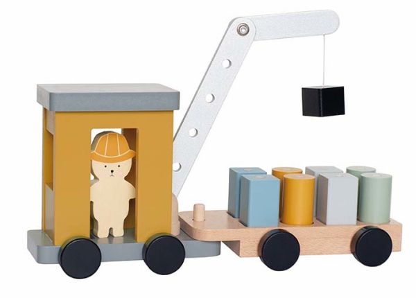 Jabadabado kran mit magnet w7210 33x10x21cm - Jabadabado-w7210-7332599072100