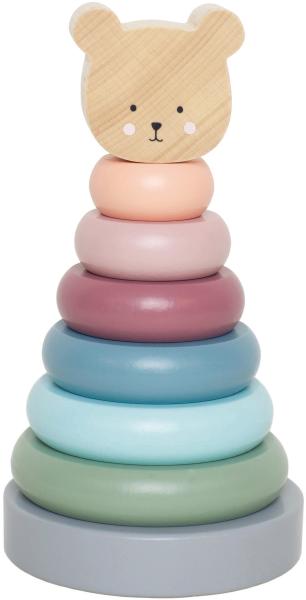 Jabadabado stapelturm ringe w7269 teddy 18x9cm - Jabadabado-w7269-7332599072698