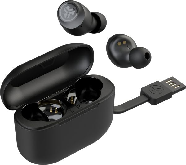 Jlab go air pop earbuds ieuebgairpoprblk124 true wireless, black - Jlab-ieuebgairpoprblk124-0812887017183