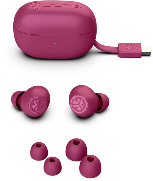Jlab go pop anc earbuds ieuebgoancrfuc124 true wireless, fuschia - Jlab-ieuebgoancrfuc124-0810119072436-03.jpg