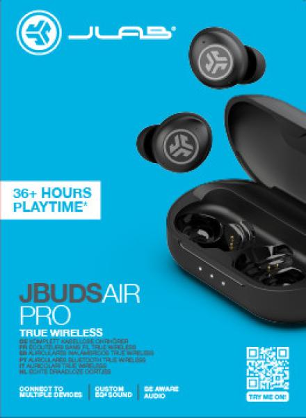 Jlab jbuds air pro ieuebjbairprorblk82 true wireless, black - Jlab-ieuebjbairprorblk82-0812887017411-04.jpg