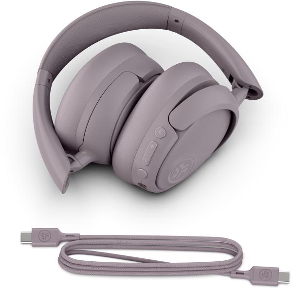 Jlab jbuds lux anc headphones ieuhbjluxancrmve62 wireless, mauve - Jlab-ieuhbjluxancrmve62-0810119071545-06.jpg