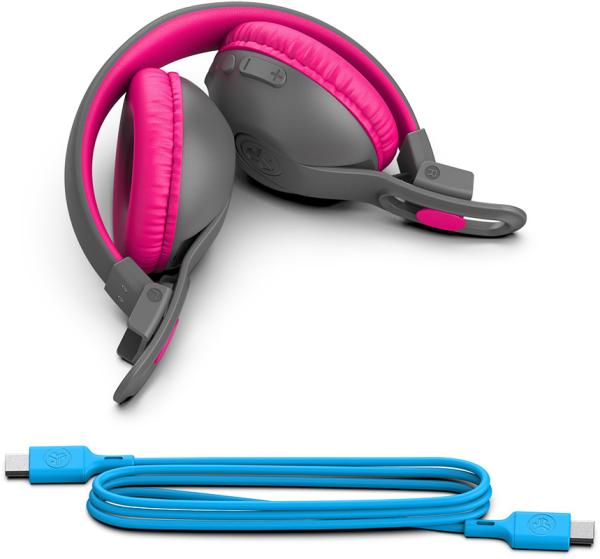 Jlab jbuddies studio2 kids headph. ieuhbkstu2rgrypnk122 wireless, gray,pink - Jlab-ieuhbkstu2rgrypnk122-0810119071200-05.jpg