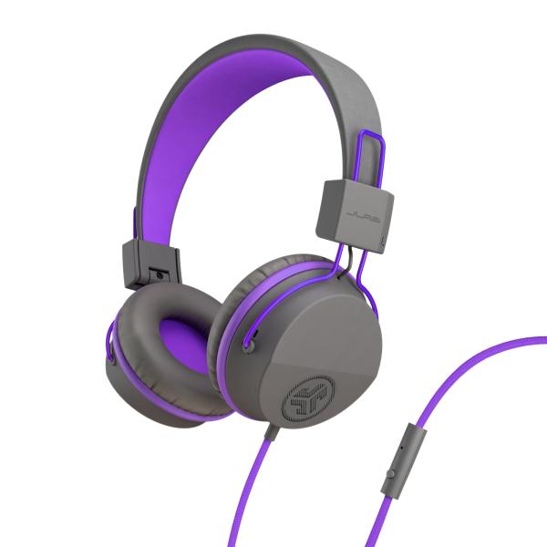 Jlab jbuddies studio kids on-ear ieuhjkstudiorgryprp6 wired, grey/purple - Jlab-ieuhjkstudiorgryprp6-0812887015431-02.jpg