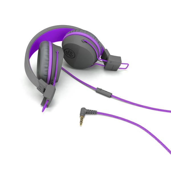 Jlab jbuddies studio kids on-ear ieuhjkstudiorgryprp6 wired, grey/purple - Jlab-ieuhjkstudiorgryprp6-0812887015431-03.jpg