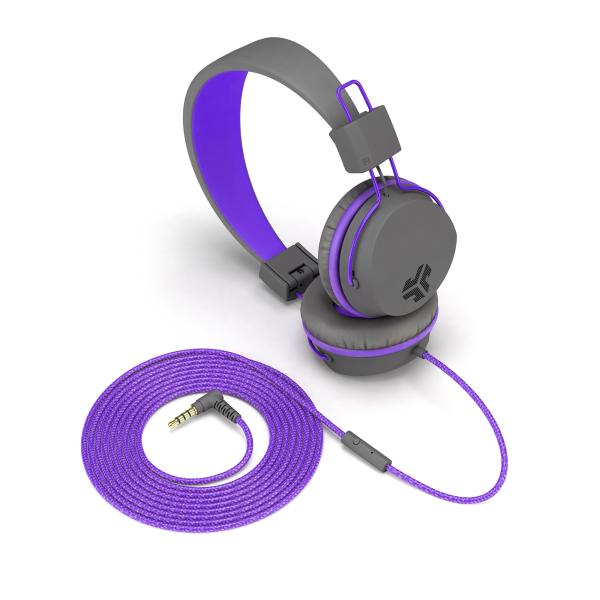 Jlab jbuddies studio kids on-ear ieuhjkstudiorgryprp6 wired, grey/purple - Jlab-ieuhjkstudiorgryprp6-0812887015431-04.jpg