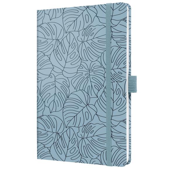 Jolie notizbuch a5 jn353 blue monstera, liniert 174 s. - Jolie-jn353-4004360792298