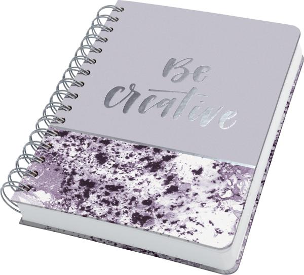 Jolie spiral-notizbuch a5 jn607 violet marble, dots, 240 s. - Jolie-jn607-4004360812224