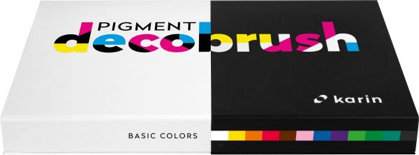 Karin pigment deco brush 29c1 basic colors set 12 farben - Karin-29c1-5904446026783