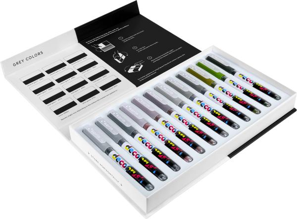 Karin pigment deco brush 29c2 grey colors set 12 farben - Karin-29c2-5904446026790-03.jpg