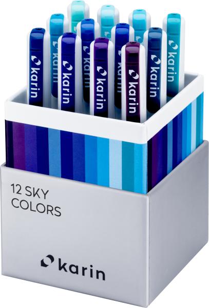 Karin real brush pen pro 0.4mm 31c2 sky colours 12 stück - Karin-31c2-5904446031336