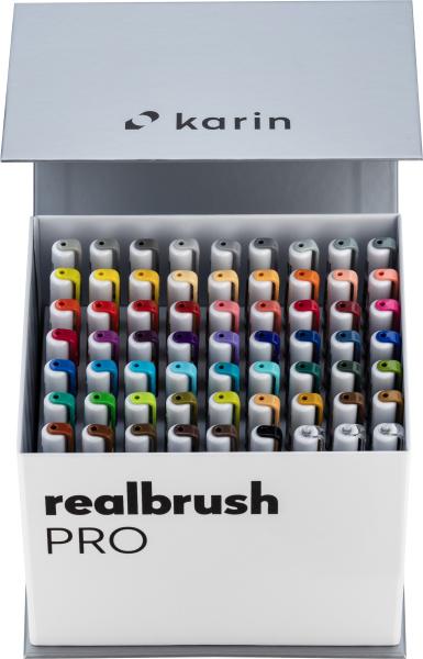 Karin real brush pen pro 0.4mm 31c7 mega box, 3 blender 60 stück - Karin-31c7-5904446031398-02.jpg