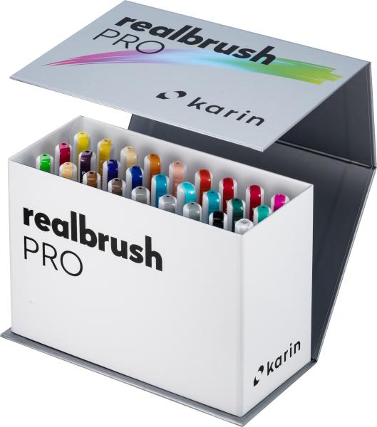 Karin real brush pen pro 0.4mm 31c9 mini box, 1 blender 26 stück - Karin-31c9-5904446031411